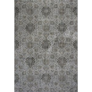 Homeroots.co 353481 2'x4' Viscose Silver Accent Rug