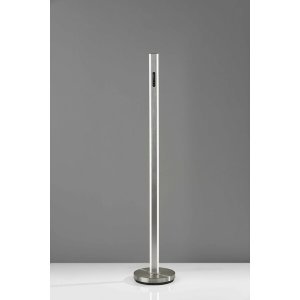 Homeroots.co 372844 Five Color Glow Stick Floor Lamp In Brushed Steel