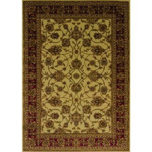 Homeroots.co 371960 22 X 26 Ivory Polypropylene Accent Rug