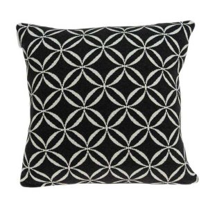 Homeroots.co 334060 20 X 7 X 20 Transitional Black Pillow Cover With P