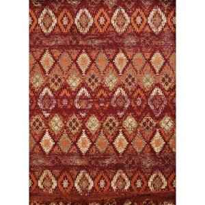 Homeroots.co 367123 22 X 36 Crimson Olefin Accent Rug