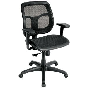 Homeroots.co 372417 26 X 20 X 36 Black Mesh Chair