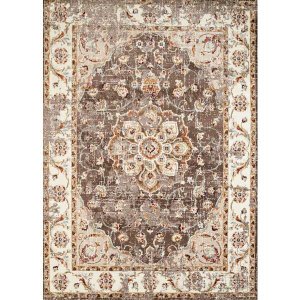 Homeroots.co 367111 22 X 36 Taupe Olefin Accent Rug