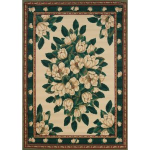 Homeroots.co 369629 22 X 36 Cream Polypropylene Accent Rug