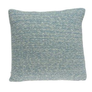 Homeroots.co 334276 20 X 7 X 20 Transitional Blue Cotton Pillow Cover 