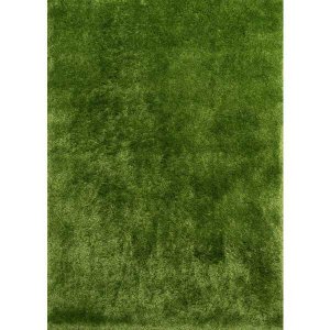 Homeroots.co 367054 31 X 37 Green Polyester Mat Rug