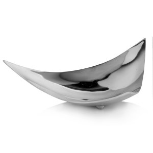 Homeroots.co 354586 14 X 14 Buffed Trigon Polished Tray