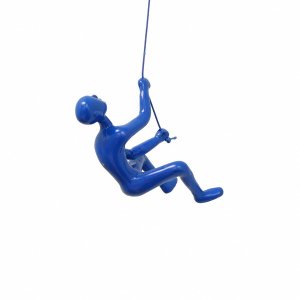 Homeroots.co 358137 6 X 3 X 3 Resin Blue Climbing Man