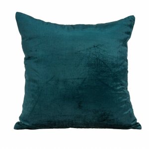 Homeroots.co 334000 18 X 7 X 18 Transitional Teal Solid Pillow Cover W