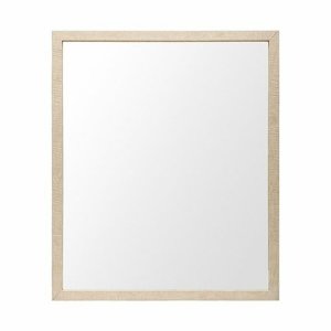 Homeroots.co 380082 Rectangle Natural Accent Mirror With Matte Finish 