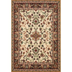 Homeroots.co 369634 22 X 36 Cream Polypropylene Accent Rug