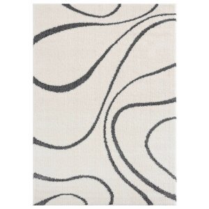 Homeroots.co 371650 23 X 36 Smoke Microfiber Polyester Accent Rug