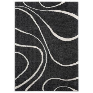 Homeroots.co 371656 23 X 36 White Microfiber Polyester Accent Rug