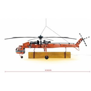 Homeroots.co 364186 30 X 40 X 12 Aerial Crane Lifting Helicopter