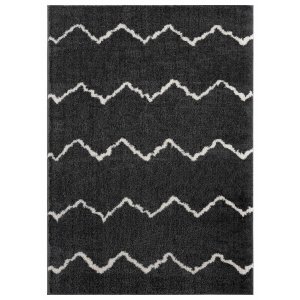 Homeroots.co 371602 23 X 36 Smoke Microfiber Polyester Accent Rug