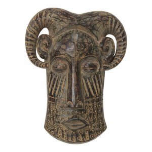 Homeroots.co 373453 Long Tribal Mask Wall Decor