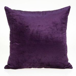 Homeroots.co 333993 18 X 7 X 18 Transitional Purple Solid Pillow Cover