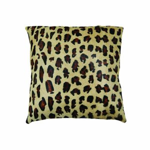 Homeroots.co 328256 18 X 18 X 5 Striking Leopard Torino Kobe Cowhide -