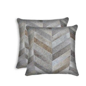 Homeroots.co 316944 18 X 18 X 5 Gray - Pillow 2-pack