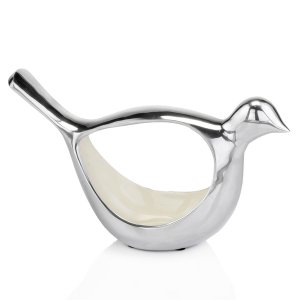 Homeroots.co 354907 6.5 X 18 X 11 Buffed Large Dove Bowl