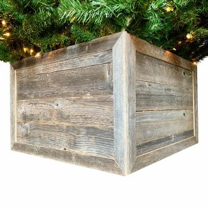 Homeroots.co 379884 23 Square Natural Weathered Gray Christmas Tree Co