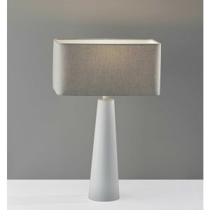 Homeroots.co 372826 Urban Edge White Metal Table Lamp