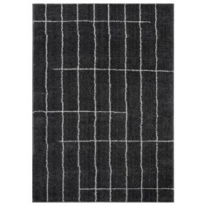 Homeroots.co 371668 23 X 36 Smoke Microfiber Polyester Accent Rug