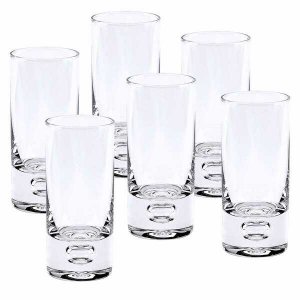 Homeroots.co 375717 Mouth Blown Crystal 6 Piece Shot Or Vodka Glass Se