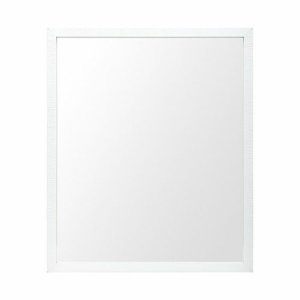 Homeroots.co 380080 Rectangle White Accent Mirror With Crisp White Fin