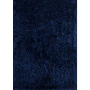 Homeroots.co 367051 31 X 37 Navy Polyester Mat Rug