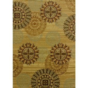 Homeroots.co 371940 22 X 26 Ivory Polypropylene Accent Rug