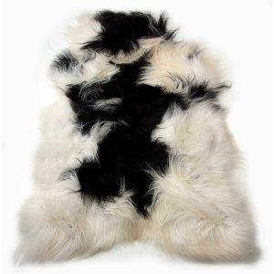 Homeroots.co 316925 24 X 36 X 1.5 X 2 Spotted Sheepskin Single Long-ha