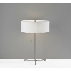 Homeroots.co 372841 Sci Fi Two Pull Steel Metal Table Lamp