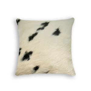 Homeroots.co 316666 18 X 18 X 5 White And Black Cowhide - Pillow