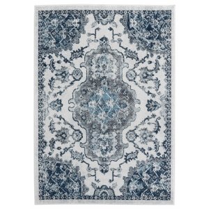 Homeroots.co 366947 22 X 36 Ivory Olefin Accent Rug