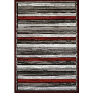 Homeroots.co 371352 22 X 36 Scarlet Polypropylene Accent Rug