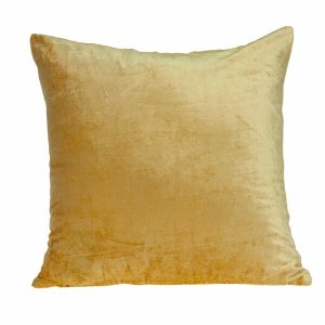 Homeroots.co 334014 Super Soft Yellow Solid Color Decorative Accent Pi