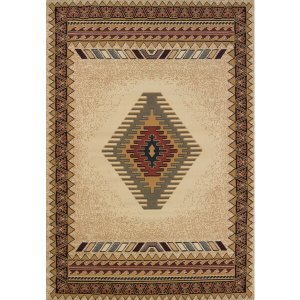 Homeroots.co 369559 22 X 36 Cream Polypropylene Accent Rug