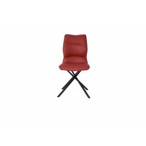 Homeroots.co 370679 Comfy Faux Leather Burgundy Dining Or Side Chair S