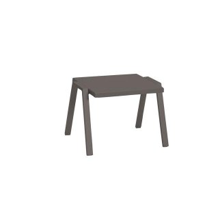 Homeroots.co 372271 22 X 18 X 16 Taupe Aluminum Side Table