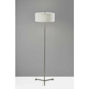 Homeroots.co 372843 Sci Fi Two Pull Floor Lamp Steel