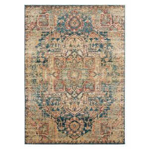 Homeroots.co 369763 22 X 36 Multicolor Olefin Frieze Accent Rug