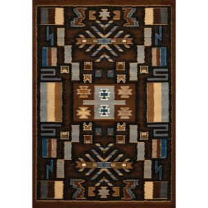 Homeroots.co 369659 22 X 36 Brown Polypropylene Accent Rug