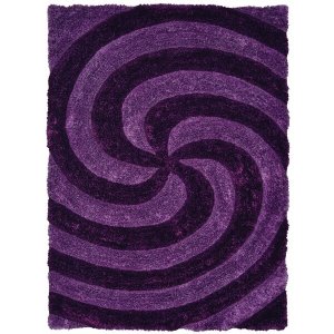 Homeroots.co 369229 22 X 26 Violet Polyester Accent Rug