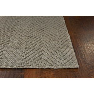 Homeroots.co 375170 2'x4' Grey Jute Accent Rug