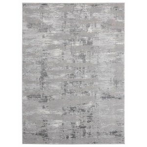 Homeroots.co 367956 23 X 36 Grey Polyester  Olefin Accent Rug