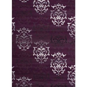 Homeroots.co 368850 33 X 39 Lilac Polypropyelene Accent Rug