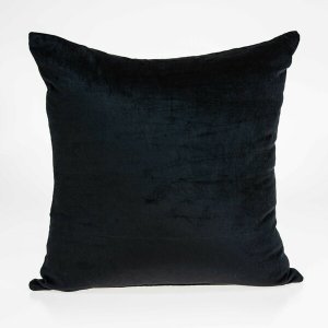 Homeroots.co 334016 Super Soft Solid Color Black Decorative Accent Pil