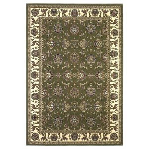 Homeroots.co 353180 1' X 2' Polypropylene Green Or Ivory Area Rug