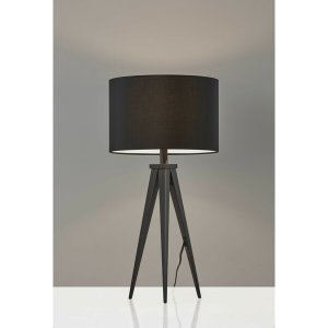 Homeroots.co 372801 Treble Black Metal Table Lamp